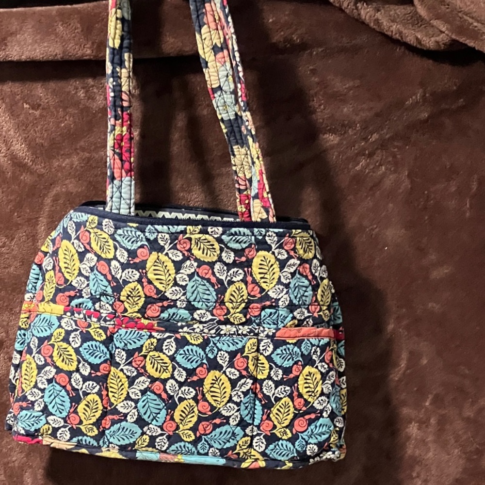 Vera Bradley Colorful Leaf Pattern Shoulder Bag (item # 1060) - Picture 2 of 8